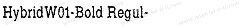 HybridW01-Bold Regul字体转换